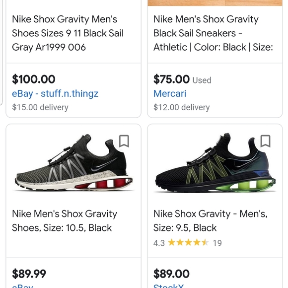 Shox Gravity Black Sail Size 12 - Picture 6 of 6